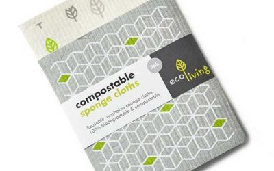 Patterned Compostable Sponge Cleaning Cloths